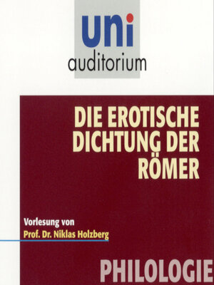 cover image of Die erotische Dichtung der Römer